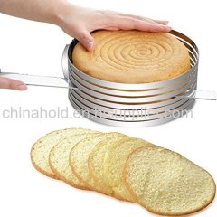 stainless steel round adjustable cake slicer ring cake mold cake ring