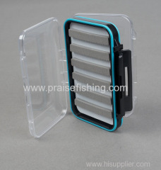 Fly Fishing box with slit foam Fishing tackle box