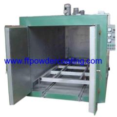 Gas powder coating oven