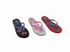 cheap women beach flat PE slippers flip flops