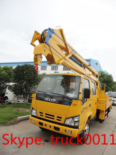 ISUZU 20m telescopic high altitude operation truck for sales