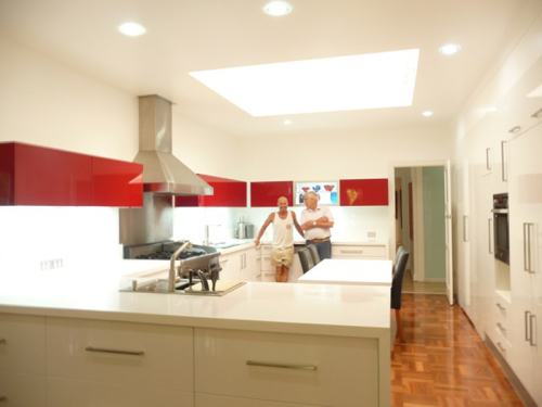Australia Style Lacquer MDF Kitchen Cabinet (BR-L009)