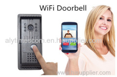 AlyBell New Wireless HD Megapixel P2P Wifi Camera doorbellOnvif Wifi Doorbell Mobile Apps