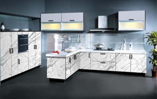 European New Acrylic Series Kitchen Furniture (BR-AC005)