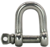 Captive pin shackle