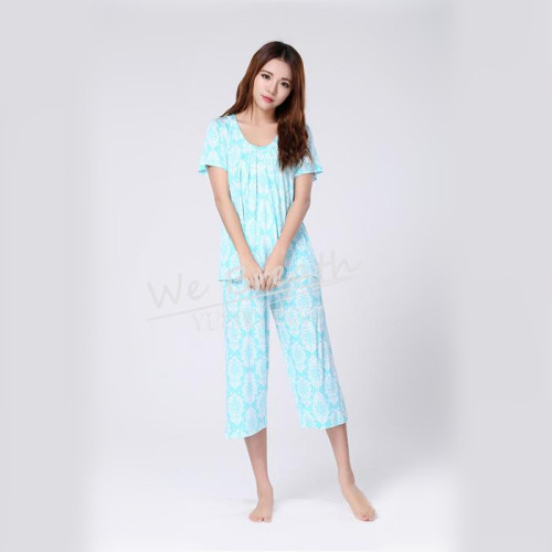 Apparel&Fashion Underwear&Nightwear Sleepwear&Pajamas Women's Long Sleeve Pajama Set Eco-friendly Clothing For Summer