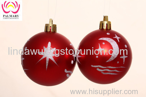 2016 New Design Decoration Matte Painted Christmas Ball