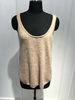 Women Crew Neck Cashmere Sweater Vest Spring / summer Soft Handfeel 12gg Guage size