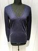 Deep V Neck Intarsia Slim Fit Pullover Women Knit Pullover Sweater With Sequins