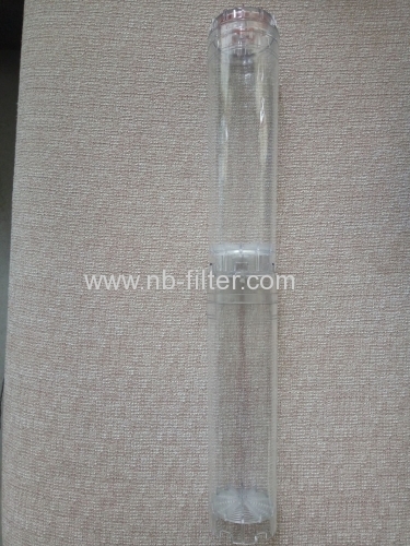 EMPTY TRANSPARENT FILTER CONTAINER 20 INCH