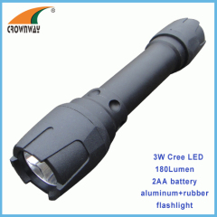 3W Cree Led flashlight Led 180Lumen high power torch portable lantern camping light 2*AA battery lamp