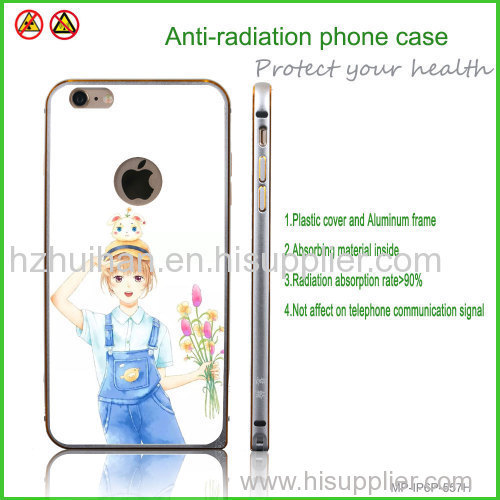 Beautiful phone cover with girl pattern anti-radiation phone case from China