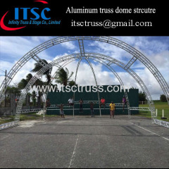 Aluminum truss dome structure in Trinida & Tobago