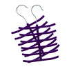Dark Purple flocked 6 layer tie organizer Made by ABS
