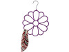 Red velvet stylish flower design scarf hanger space saver