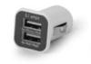 Black / White Smart Micro USB Cable Car Charger 15.5W High Conversion Efficient