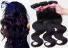 Light Black 18inch Human Hair Extensions Peruvian Deep Wave Virgin Hair