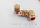 Copper and steel Filter Parts with sinterring process for air cylinder