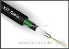 Black Loose Tube Duct Fiber Optic Cable With E Glass Strengthen Member
