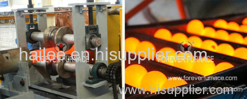 Skew rolling steel ball production line