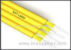 0.9mm Tight Buffer Indoor Fiber Optic Cable Yellow Fiber Optic Network Cable