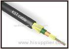 Pe Black Armoured Fiber Optic Cable Corning Fiber Optic Network Cable