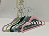 30CM ABS Plastic flocked non-slip baby hanger Made in China