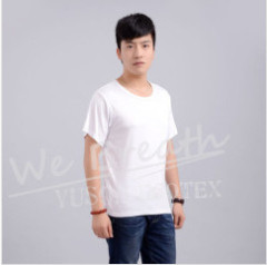 Apparel & Fashion T-shirts YUSON Bamboo Solid Color T-shirt Crew Neck Short Sleeve For Men
