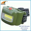 2W COB headlamp 250Lumen high power headlight plastic 3*AAA headlamp outdoor camping lamps fishing light 150Lumen