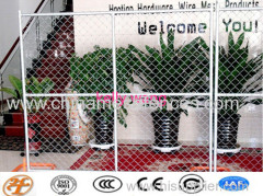 Haotian galvanized construction chain link mesh temporary fence factory