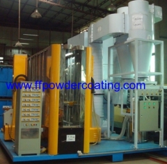 horizontal powder coating plant for the aluminum profile
