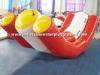 White / Red Inflatable Swimming Toys Pool Teeter Totter With Durable Handles