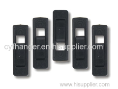 ABS plastic black velvet clips hanger attachments