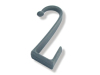 Grey flocked ABS plastic door hook home storage