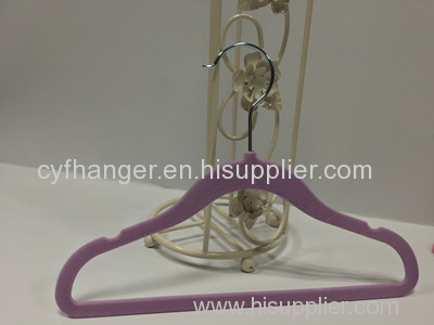 ABS plastic purple velvet with ident design non-slip baby haner made in China