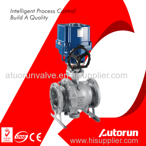 Explosion proof electric flange fixed ball valve