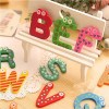 Wooden Inkjet Sticker Alphabet Fridge Magnets(M02)