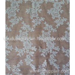 W9019 Polyester Off White Bridal Lace Fabric For Wedding Dress(W9019)