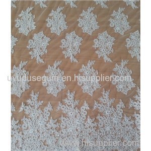 Wedding Lace Embroidery Lace Fabric Embroidered W9012 By The Yard (W9012)