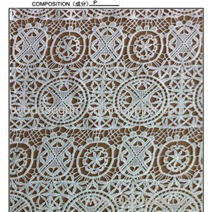 Chantilly Chemical Embroidered Net Lace Fabric (S8095)