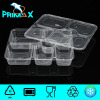 Six compartment microwave plastic food containers