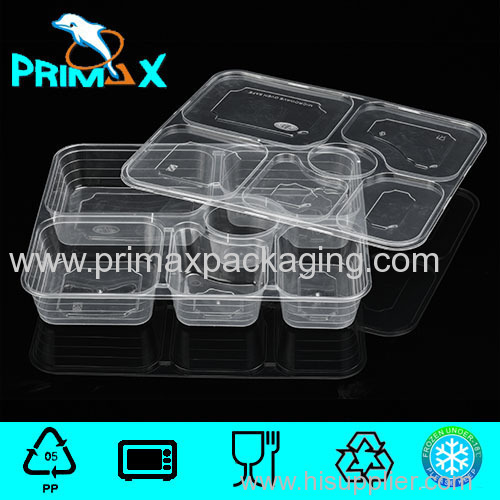 disposable food containers six compartment hot sales cheap 1200ml