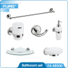 Wall mounted brass chrome bathroom accessory set