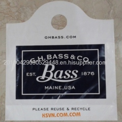 wave top handle bag vari gauge plastic bag die cut bag