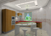 UV High Glossy Modern Kitchen Cabinet for Hotel Project (BR-U015)