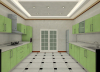 UV Glossy UK Style Hotel Kitchen Furniture (BR-U013)