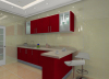 UV High Glossy Hotel Project Modern Kitchen Cabinet (BR-U010)