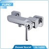 FUAO in-wall bathtub shower brass single handle basin faucet