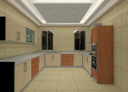 European Style Modern Glossy Kitchen Cabinet (BR-U012)