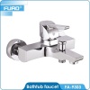 FUAO sanitary wares wall mounted single zinc handle bathtub faucet